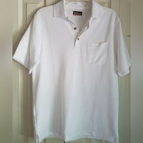 Grand Slam Performance White Textured Golf Polo - Picture 8 of 8